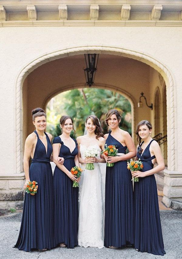 Buy Navy Blue Infinity Dress, Multiway ...